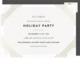 'Encased' Business Holiday Party Invitation