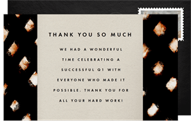 'Bohemian Textile' Business Thank You Note