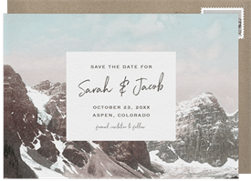 'The Rockies' Wedding Save the Date