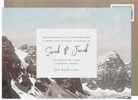 'The Rockies' Wedding Invitation