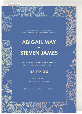 'Iridescent Blooms' Party Invitation