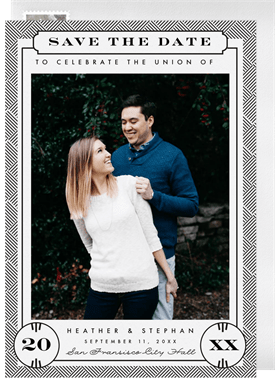 'Marriage License' Wedding Save the Date