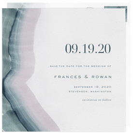 'Natural Wave' Wedding Save the Date