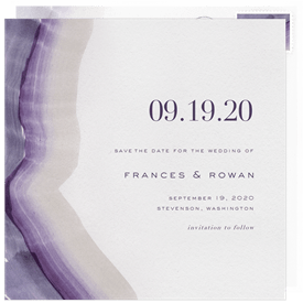 'Natural Wave' Wedding Save the Date