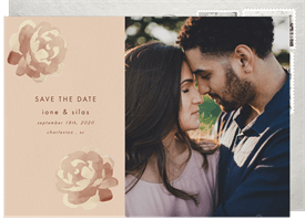 'Roses in Bloom' Wedding Save the Date