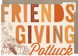 'Friendsgiving' Thanksgiving Invitation