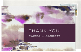 'Riverbed' Wedding Thank You Note