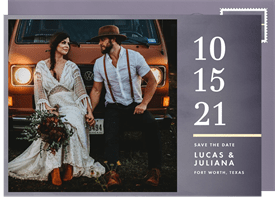 'Contemporary Wash' Wedding Save the Date