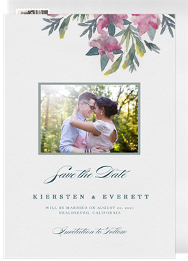 'Summer Floral' Wedding Save the Date