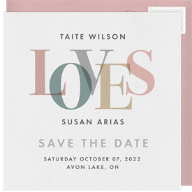 'Stated Love' Wedding Save the Date