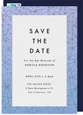 'Abstract Lattice' Bat Mitzvah Save the Date