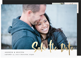 'Lettered Band' Wedding Save the Date