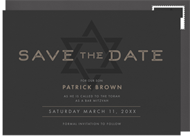 'Star Feature' Bar Mitzvah Save the Date