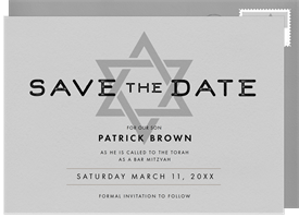 'Star Feature' Bar Mitzvah Save the Date