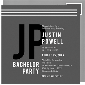 'Main Feature' Bachelor Party Invitation