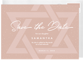 'Contemporary Star' Bat Mitzvah Save the Date