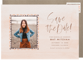 'Desert Bat Mitzvah' Bat Mitzvah Save the Date