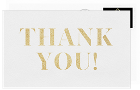 'Gilded Grad' Graduation Thank You Note