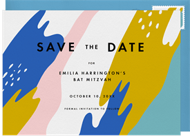 'Vibrant Strokes' Bat Mitzvah Save the Date