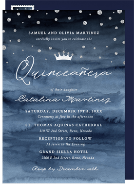 'For a Princess' Quinceañera Invitation
