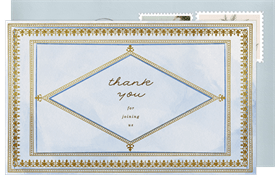'Antique Book Cover' Baby Shower Thank You Note