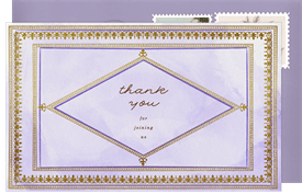 'Antique Book Cover' Baby Shower Thank You Note