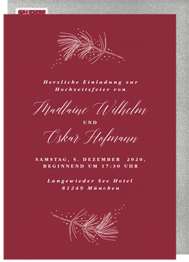 'Delicate Branches' Wedding Invitation