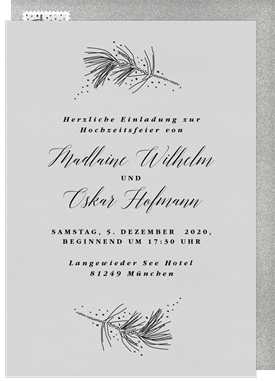 'Delicate Branches' Wedding Invitation