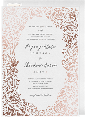'Intricate Botanical' Wedding Invitation