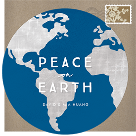 'Peaceful Earth' Holiday Greetings Card