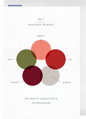 'Holiday Wishes Diagram' Business Holiday Greetings Card