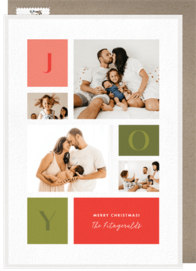 'Joy Frame' Christmas Greetings Card