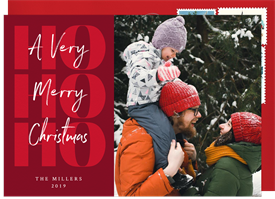 'Merry HO HO HO' Holiday Greetings Card