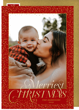'Christmas Glitter' Holiday Greetings Card