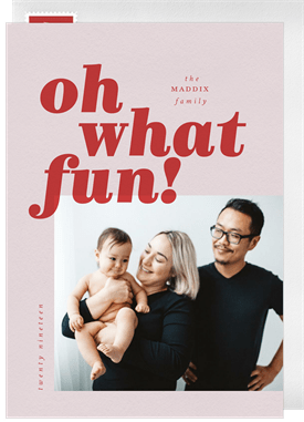 'Bold What Fun' Holiday Greetings Card