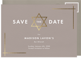 'Modern Star' Bat Mitzvah Save the Date