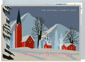 'Winter Scene' Holiday Greetings Card