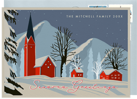 'Winter Scene' Christmas Greetings Card