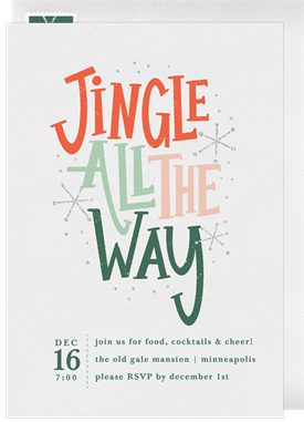 'Whimsy All the Way' Christmas Party Invitation