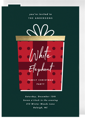 'Big Present' Christmas Party Invitation