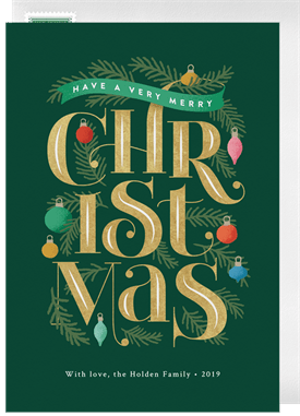 'Christmas Letters' Christmas Greetings Card