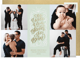 'Savior is Born' Christmas Greetings Card