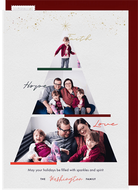 'Faith Hope and Love' Holiday Greetings Card
