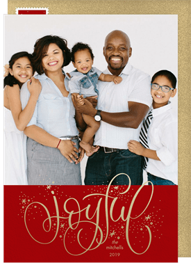 'Sparkling Joy' Holiday Greetings Card