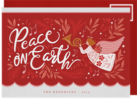 'Peace on Earth Angel' Holiday Greetings Card