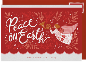 'Peace on Earth Angel' Christmas Greetings Card