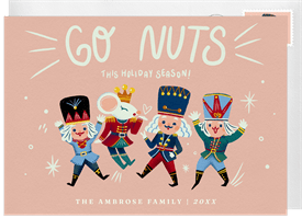 'Go Nuts' Christmas Greetings Card