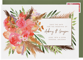 'Sedona Bouquet' Wedding Save the Date