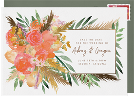 'Sedona Bouquet' Wedding Save the Date