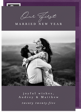 'Our First' New Year's Greeting Card